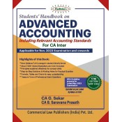 Padhuka's Students Handbook on Advanced Accounting by CA. G. Sekar & CA. Sarvana Prasath for CA Inter November 2023 Exam (New Syllabus) | Commercial Law Publisher